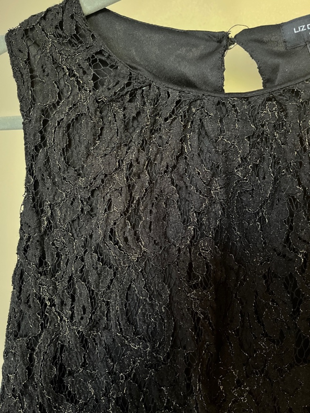 Liz Claiborne Career Black Lace Sleeveless Camisole